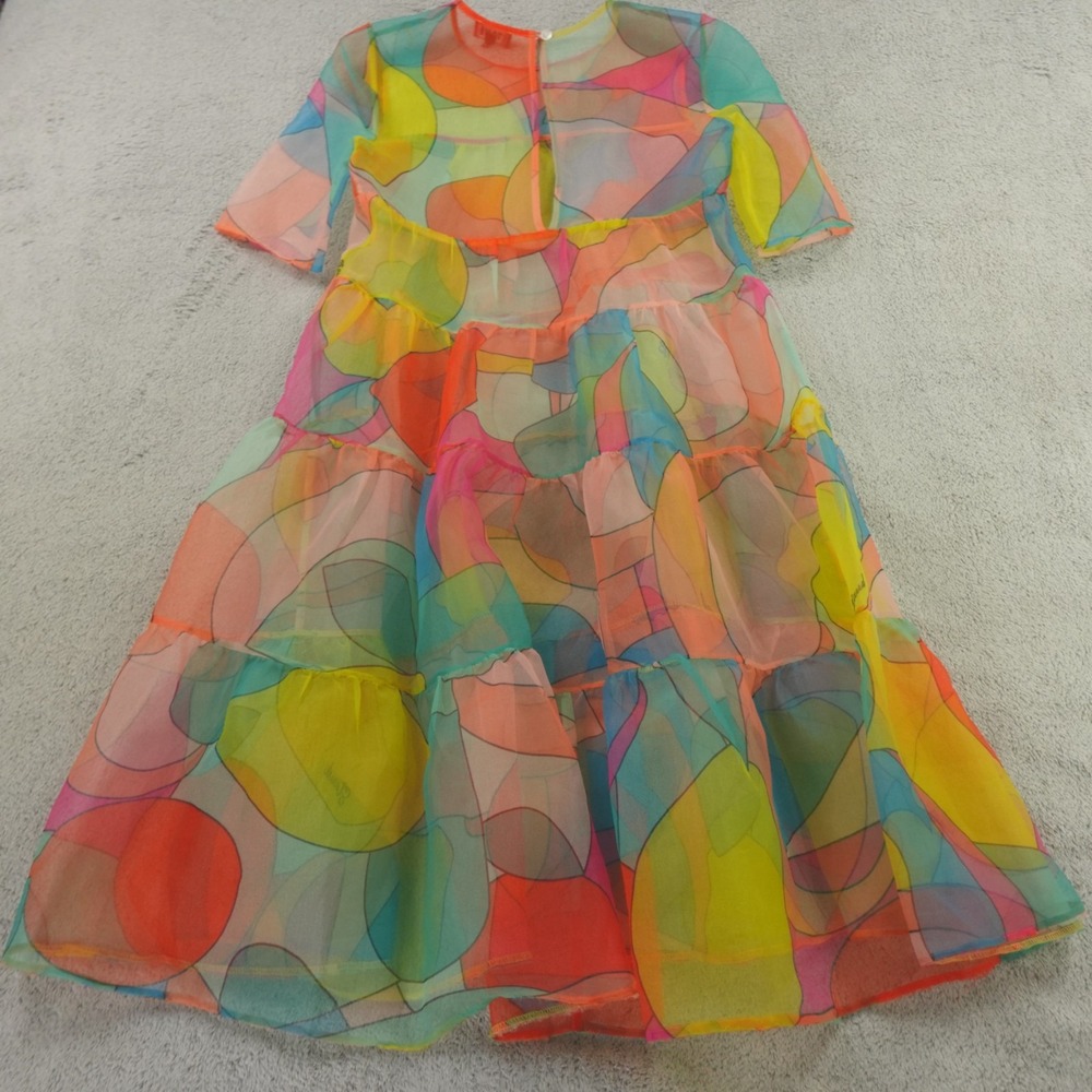 STAUD‎ Dress Hyacinth Citrus Kaleidoscope - Picture 2 of 8